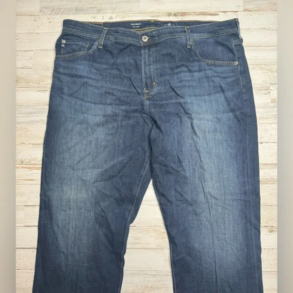 AG Adriano Goldschmied The Everett Blue Jeans Mens 42x32 (44x29) Slim Straight - Picture 3 of 11